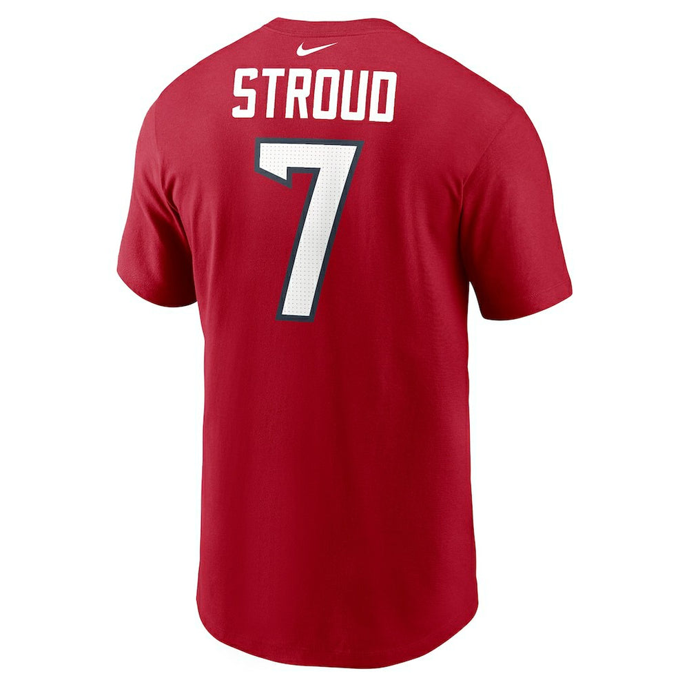 C.J. Stroud Houston Texans Player Name & Number T-Shirt - Red - Nike