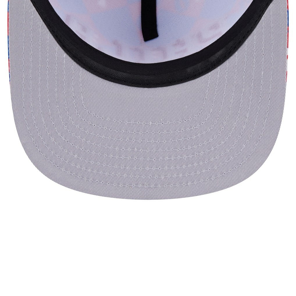 New Era Philadelphia 76ers Seeing Diamonds A-Frame Trucker 9FIFTY Snapback Hat Royal