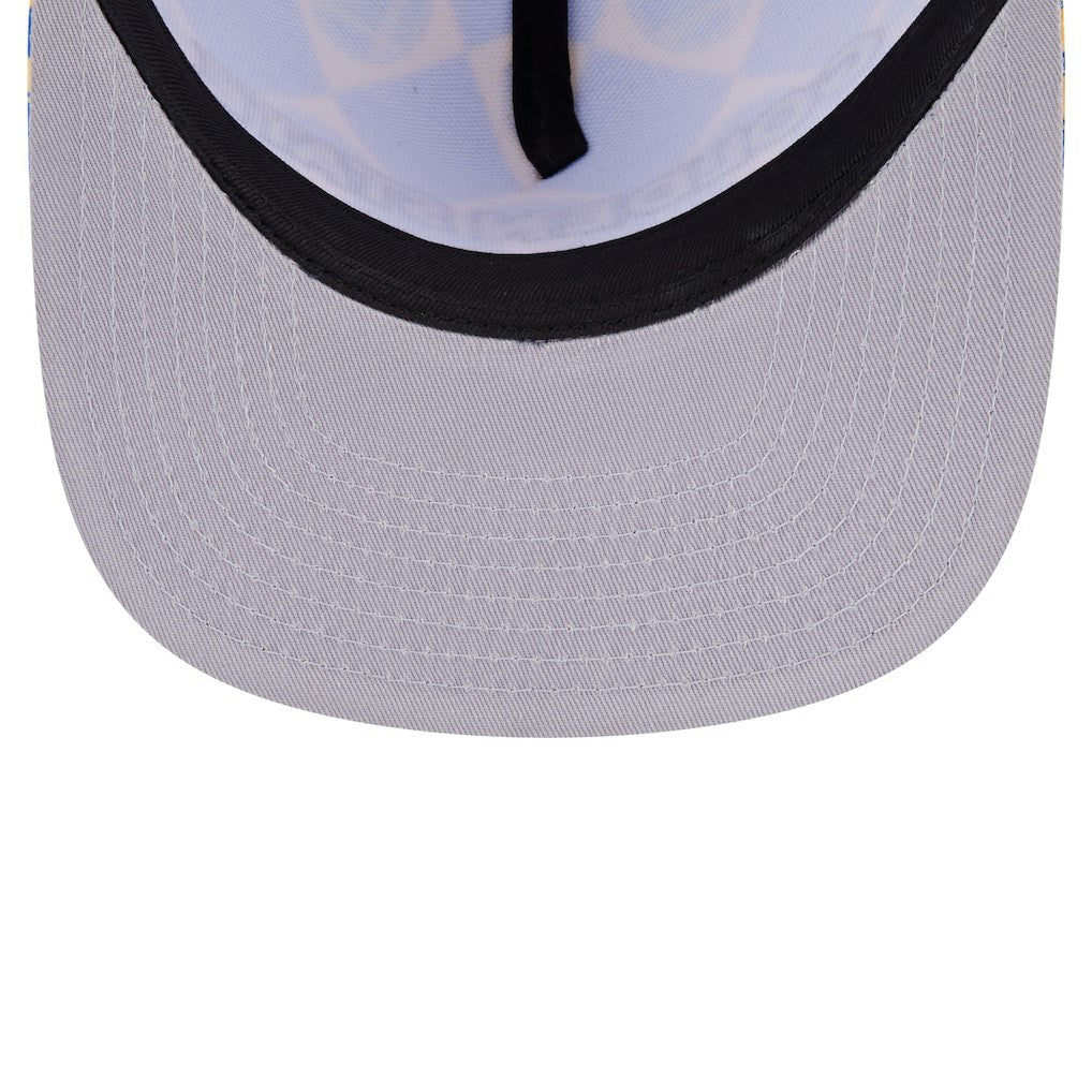 New Era Golden State Warriors Seeing Diamonds A-Frame Trucker 9FIFTY Snapback Hat Royal
