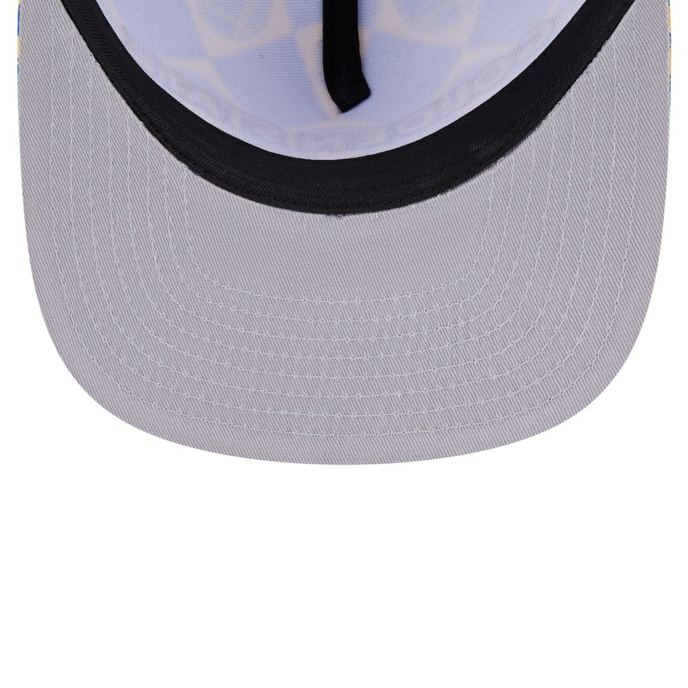 New Era Golden State Warriors Seeing Diamonds A-Frame Trucker 9FIFTY Snapback Hat Royal