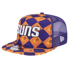 New Era Phoenix Suns Seeing Diamonds A-Frame Trucker 9FIFTY Snapback Hat Purple