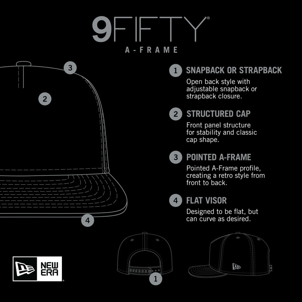 New Era Phoenix Suns Seeing Diamonds A-Frame Trucker 9FIFTY Snapback Hat Purple