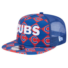 Chicago Cubs New Era Seeing Diamonds A-Frame Trucker 9FIFTY Snapback Hat Outlet