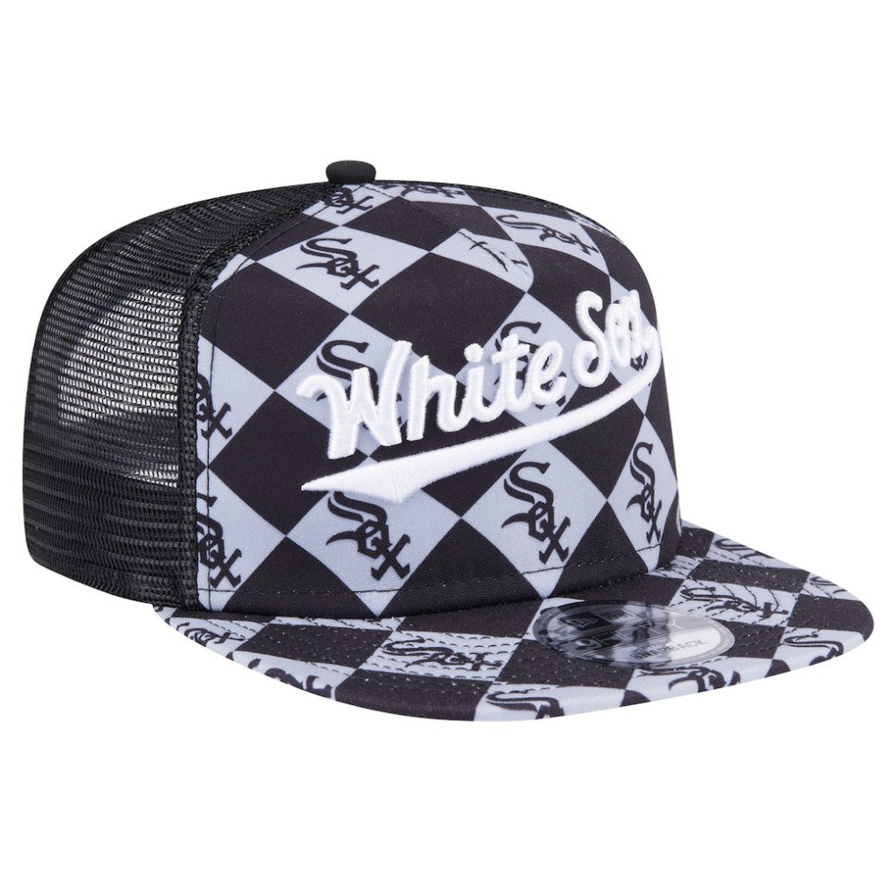 Chicago White Sox New Era Seeing Diamonds A-Frame Trucker 9FIFTY Snapback Hat Near Me