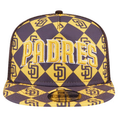 San Diego Padres New Era Seeing Diamonds A-Frame Trucker 9FIFTY Snapback Hat Sale