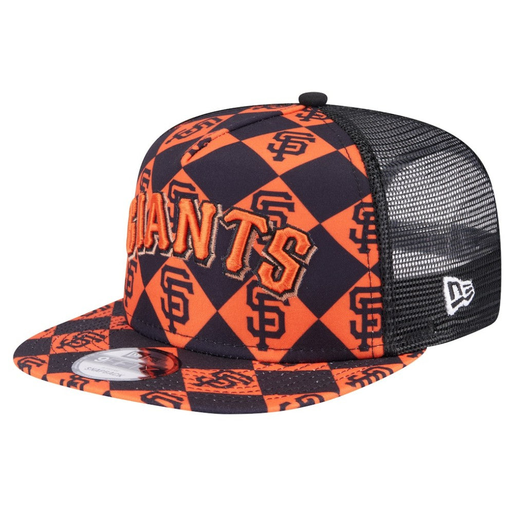 San Francisco Giants New Era Seeing Diamonds A-Frame Trucker 9FIFTY Snapback Hat Near Me