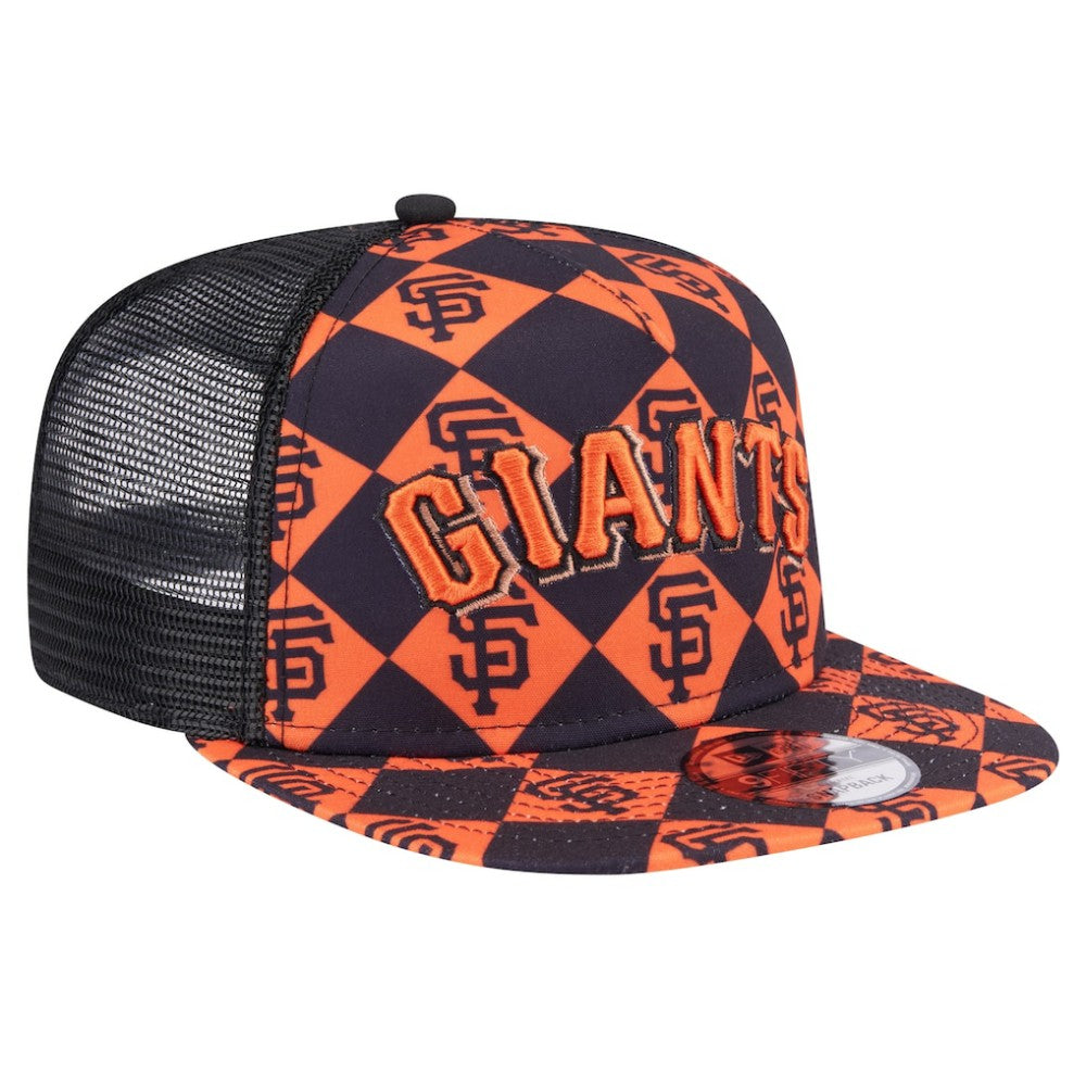 San Francisco Giants New Era Seeing Diamonds A-Frame Trucker 9FIFTY Snapback Hat Near Me