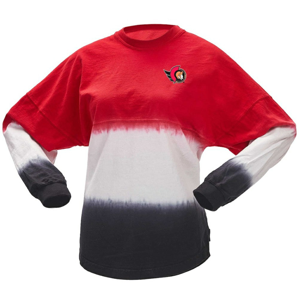 Ottawa Senators Fanatics Women's Ombre Long Sleeve T-Shirt - Red/Black | Fanatics sale