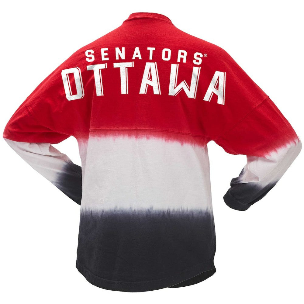 Ottawa Senators Fanatics Women's Ombre Long Sleeve T-Shirt - Red/Black | Fanatics sale