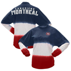 Montreal Canadiens Fanatics Women's Ombre Long Sleeve T-Shirt - Navy/Red | Fanatics on sale