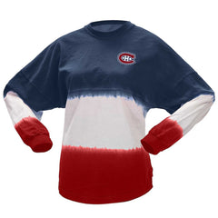Montreal Canadiens Fanatics Women's Ombre Long Sleeve T-Shirt - Navy/Red | Fanatics on sale