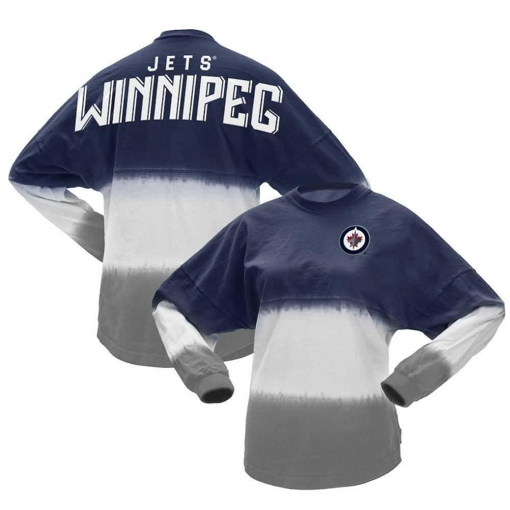 Winnipeg Jets Fanatics Women's Ombre Long Sleeve T-Shirt - Blue/Gray | Fanatics on sale