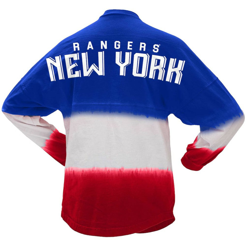 New York Rangers Fanatics Women's Ombre Long Sleeve T-Shirt - Blue/Red | Fanatics discount