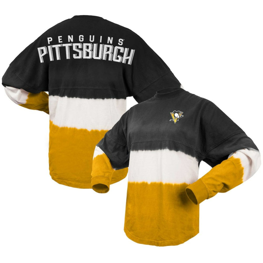 Pittsburgh Penguins Fanatics Women's Ombre Long Sleeve T-Shirt - Black/Gold | Fanatics online