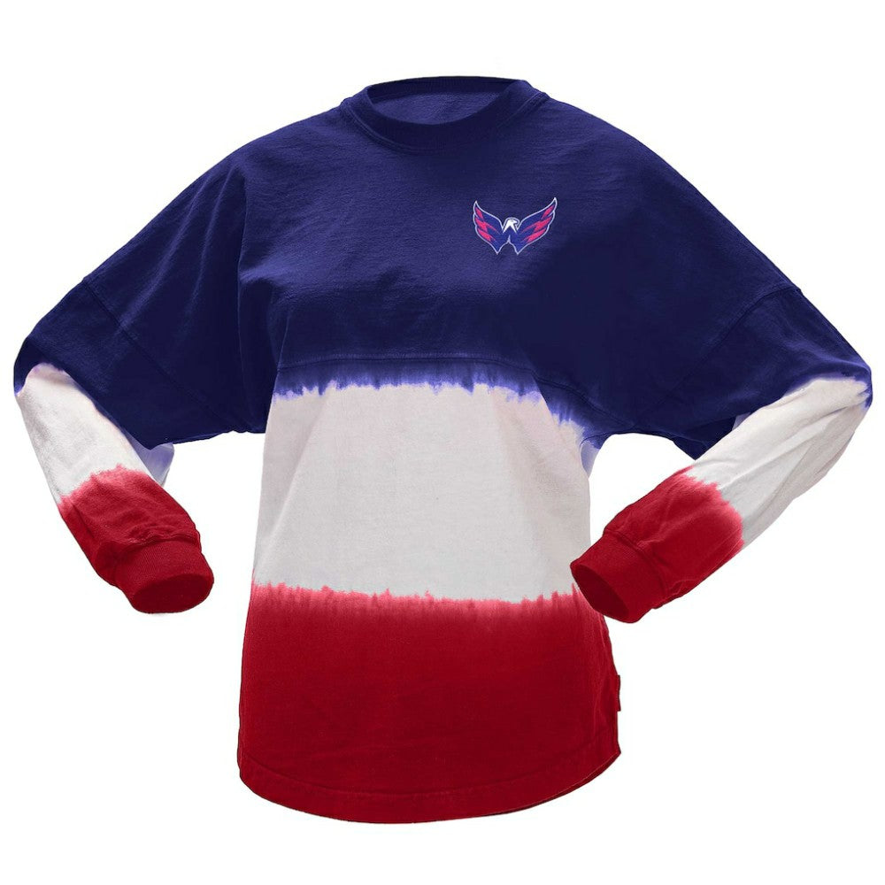 Washington Capitals Fanatics Women's Ombre Long Sleeve T-Shirt - Navy/Red | Fanatics discount