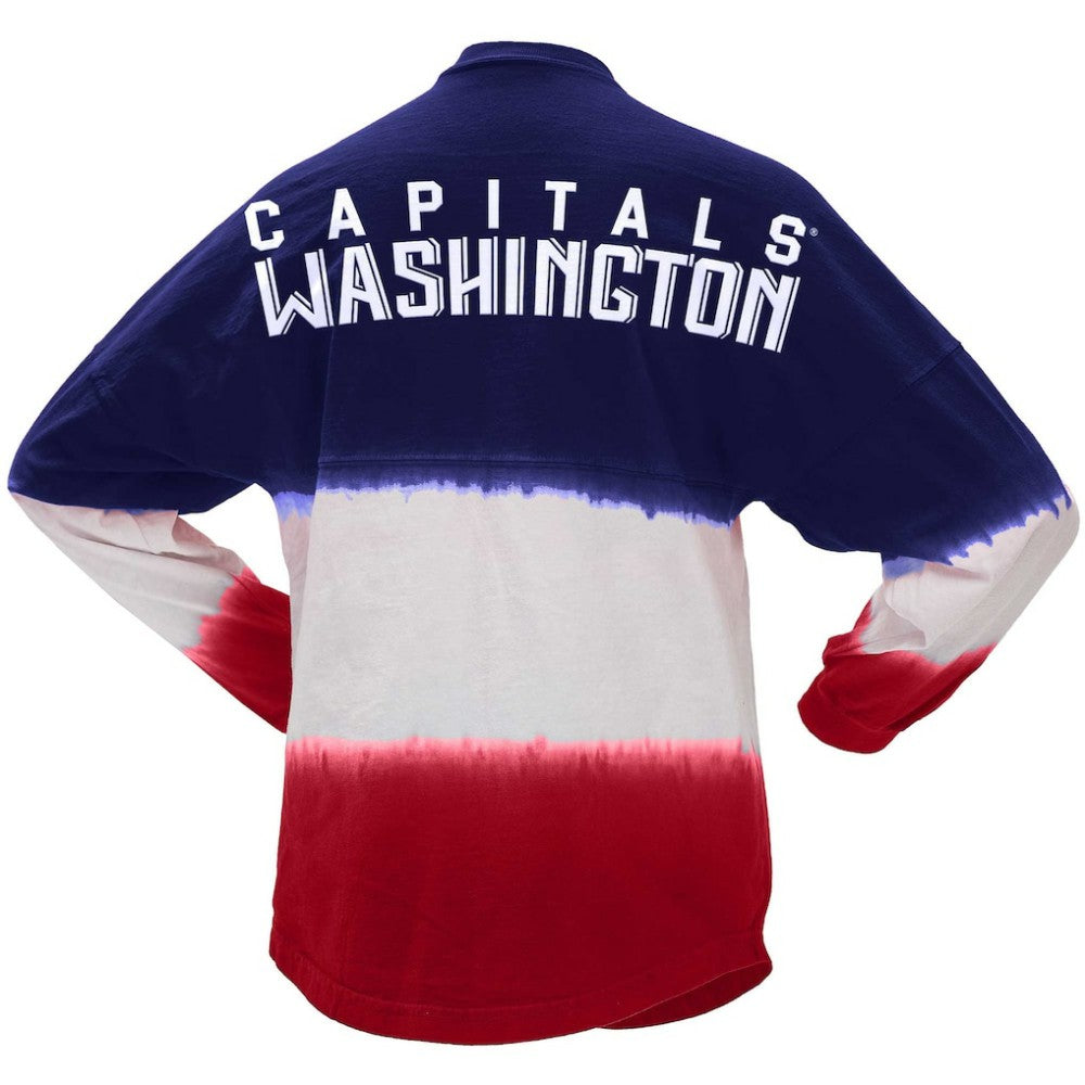 Washington Capitals Fanatics Women's Ombre Long Sleeve T-Shirt - Navy/Red | Fanatics discount