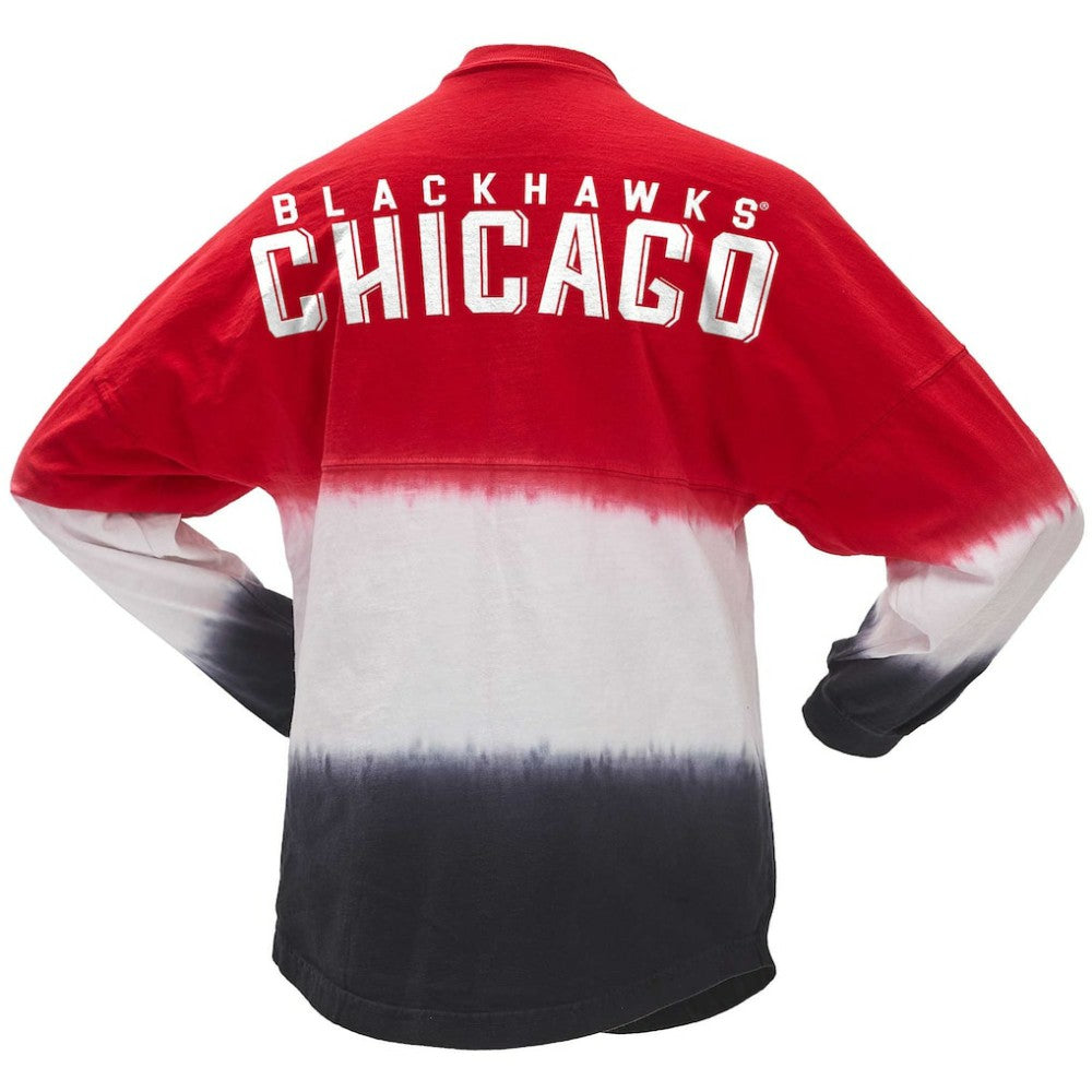 Chicago Blackhawks Fanatics Women's Ombre Long Sleeve T-Shirt - Red/Black | Fanatics discount
