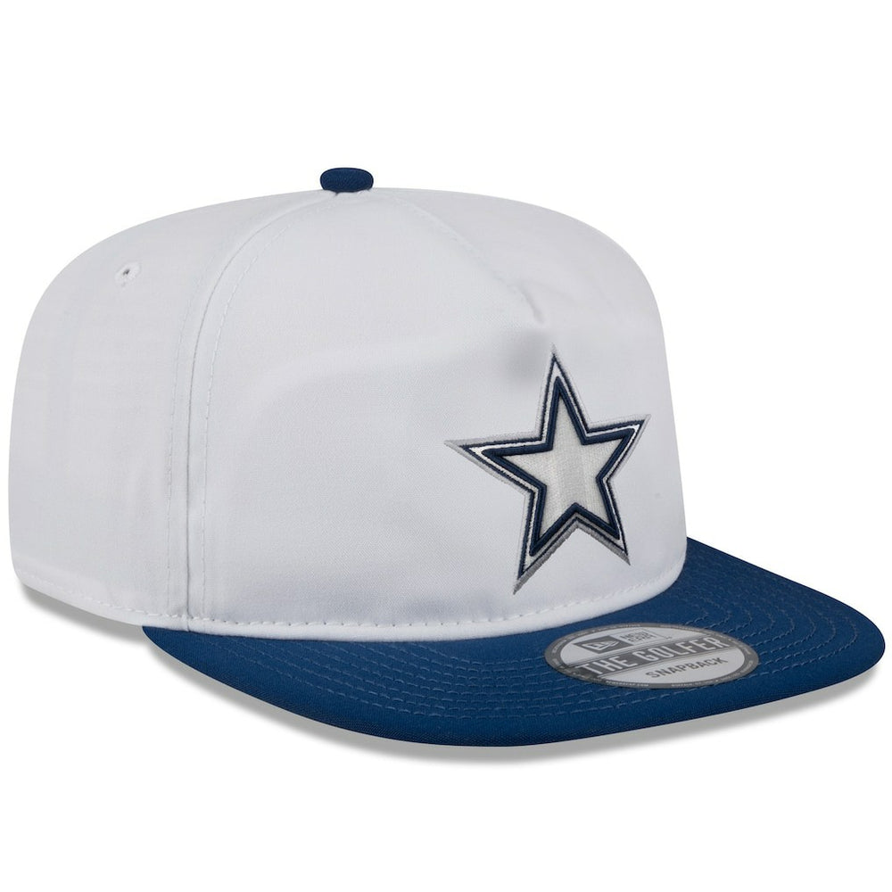 Dallas Cowboys New Era 2024 NFL Training Camp Golfer Snapback Hat - White/Navy - NFL