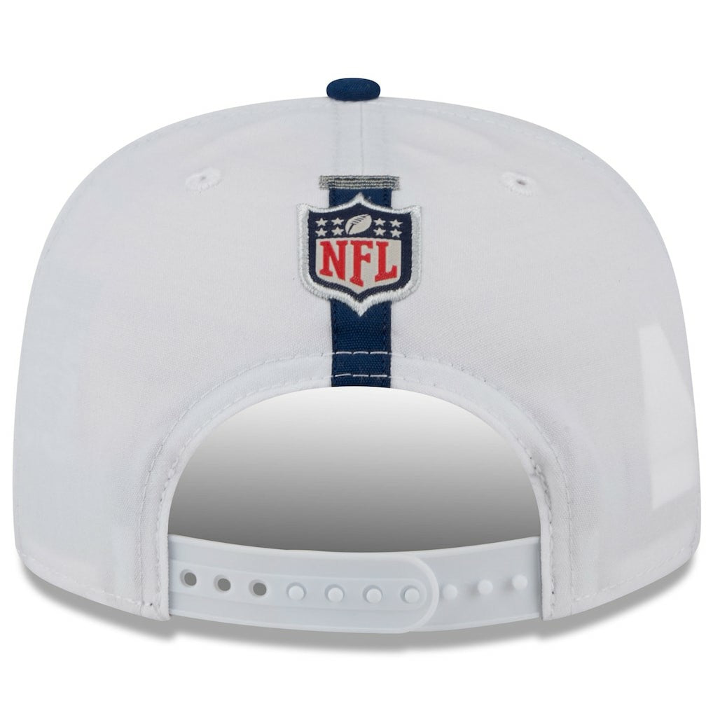 Dallas Cowboys New Era 2024 NFL Training Camp Golfer Snapback Hat - White/Navy - NFL