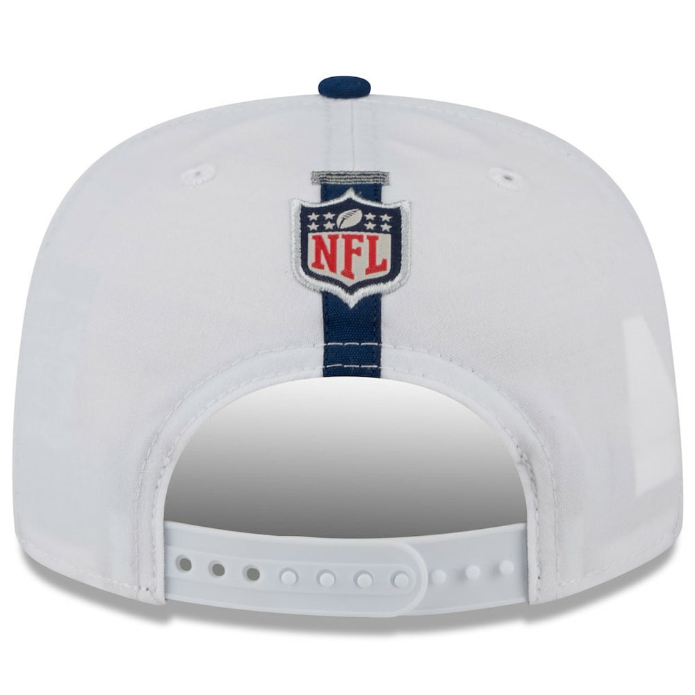 Dallas Cowboys New Era 2024 NFL Training Camp Golfer Snapback Hat - White/Navy - NFL