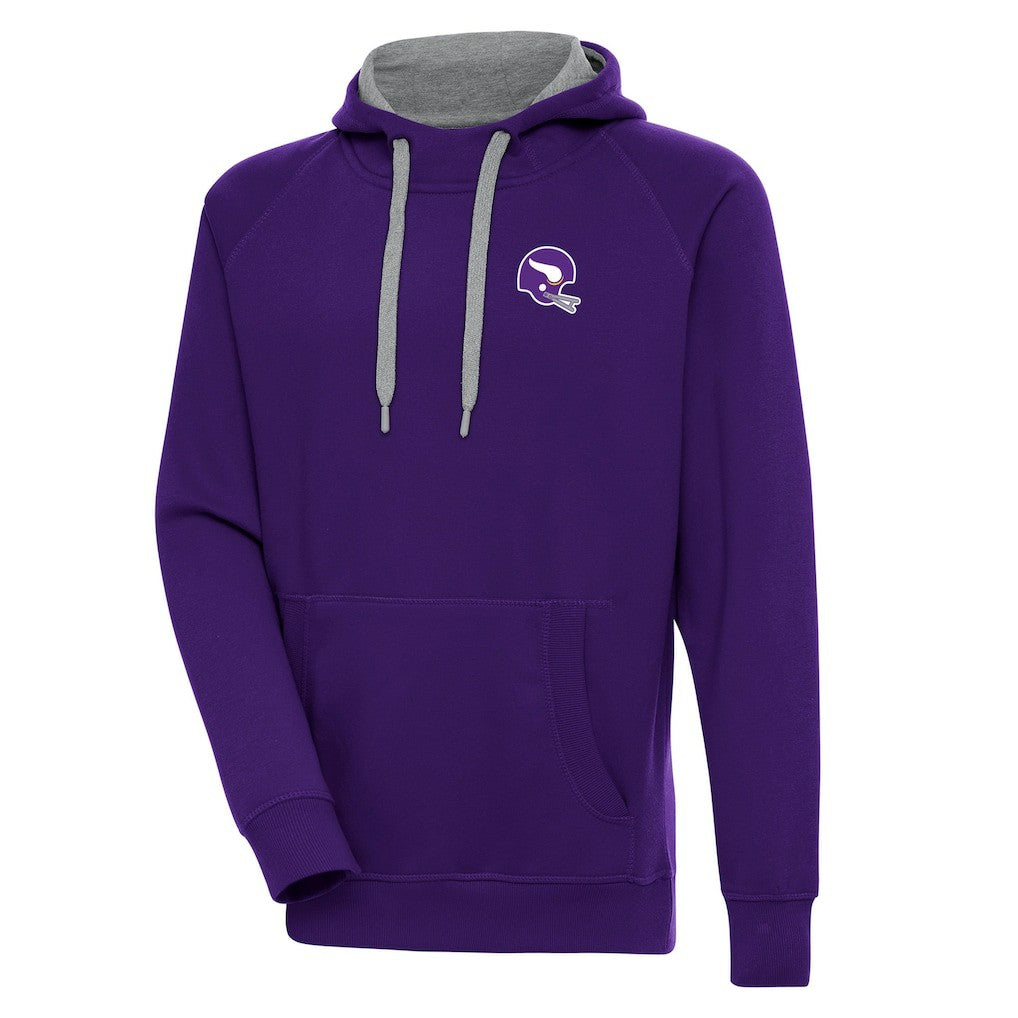 Minnesota Vikings Antigua Victory Pullover Hoodie - Purple - NFL