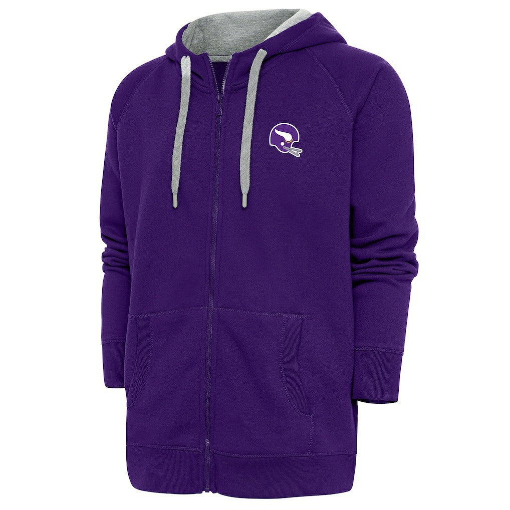 Minnesota Vikings Antigua Victory Full-Zip Hoodie - Purple - NFL