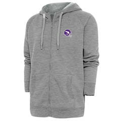 Minnesota Vikings Antigua Victory Full-Zip Hoodie - Heather Gray - NFL
