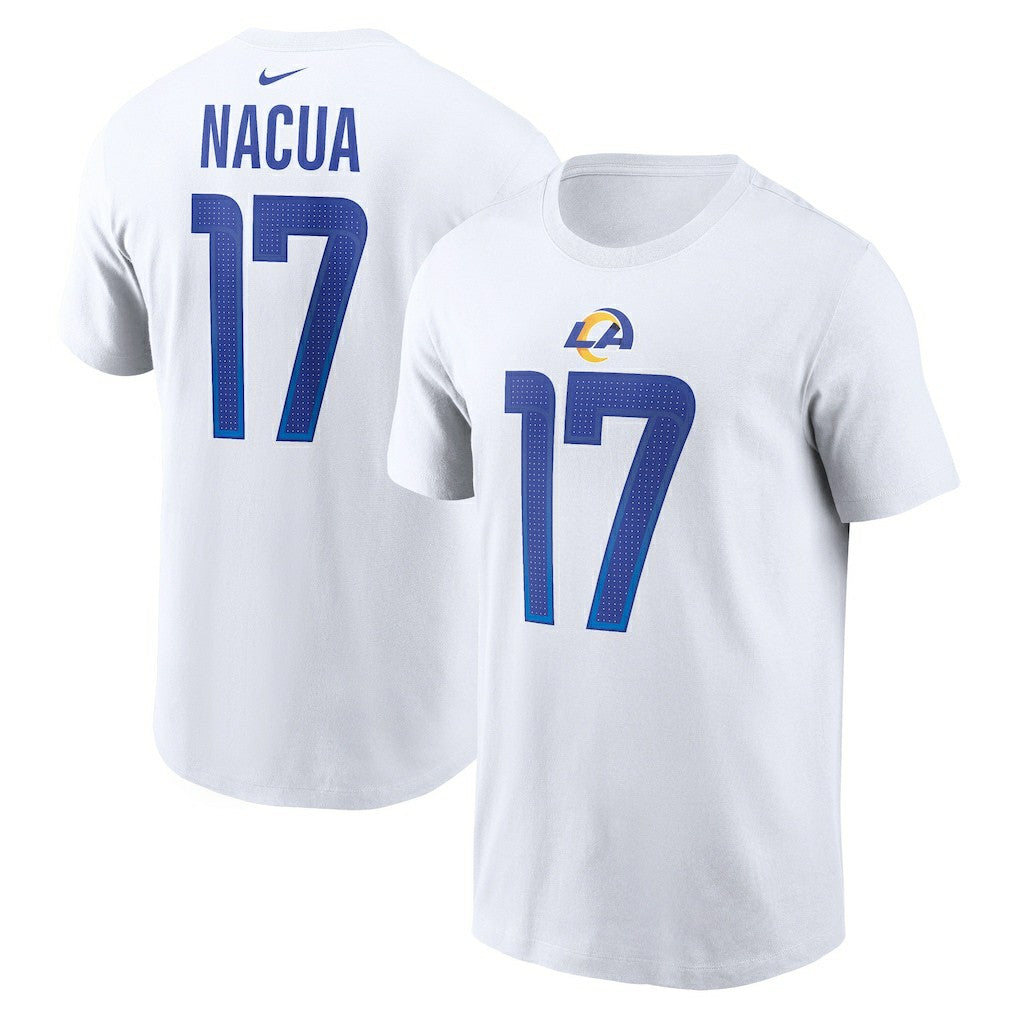 Puka Nacua Los Angeles Rams Player Name & Number T-Shirt - White - Nike