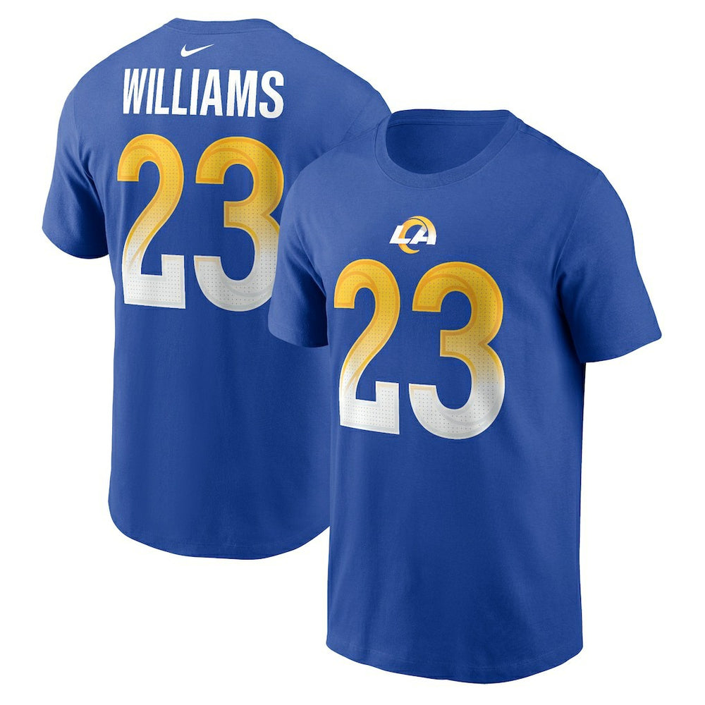 Kyren Williams Los Angeles Rams Player Name & Number T-Shirt - Royal - Nike
