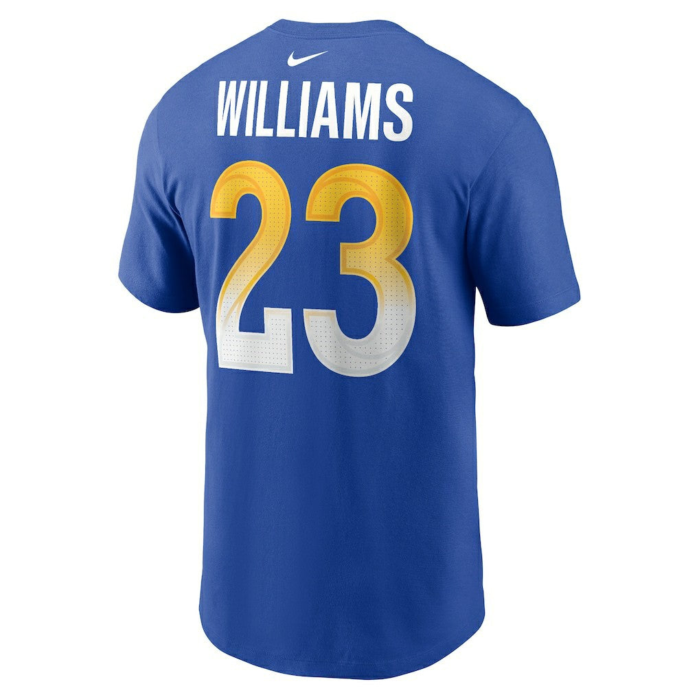 Kyren Williams Los Angeles Rams Player Name & Number T-Shirt - Royal - Nike