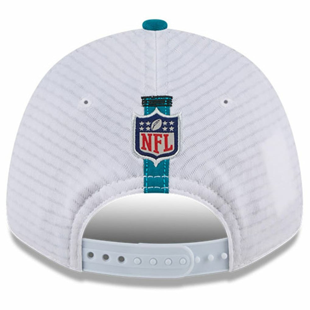 Jacksonville Jaguars New Era 2024 NFL Training Camp 9FORTY Adjustable Hat - White/Teal - NFL