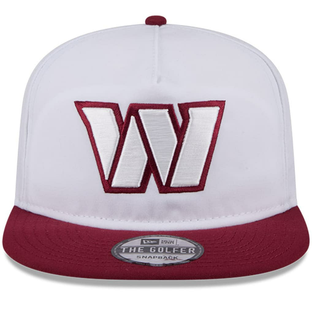Washington Commanders New Era 2024 NFL Training Camp Golfer Snapback Hat - White/Burgundy - NFL