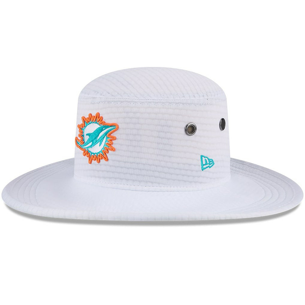 Miami Dolphins New Era 2024 NFL Training Camp Panama Bucket Hat - White - NFL