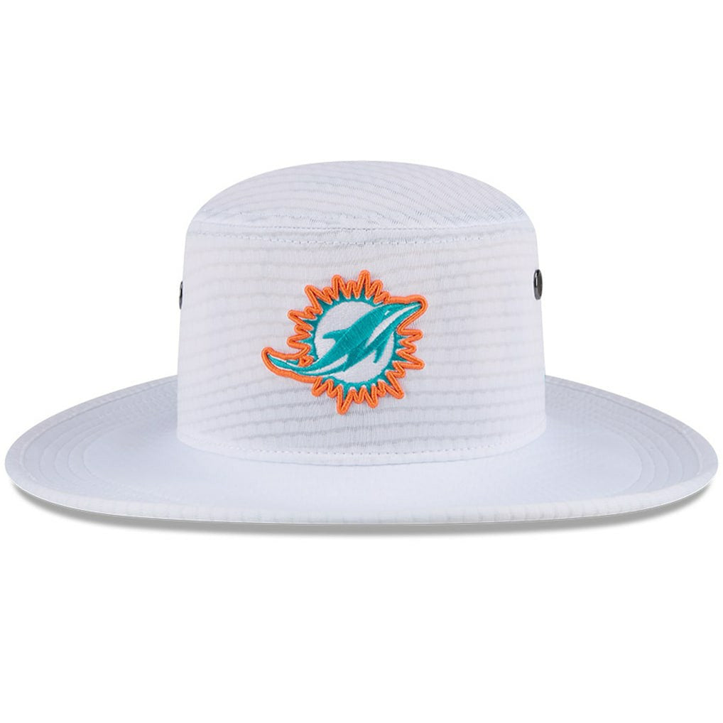 Miami Dolphins New Era 2024 NFL Training Camp Panama Bucket Hat - White - NFL