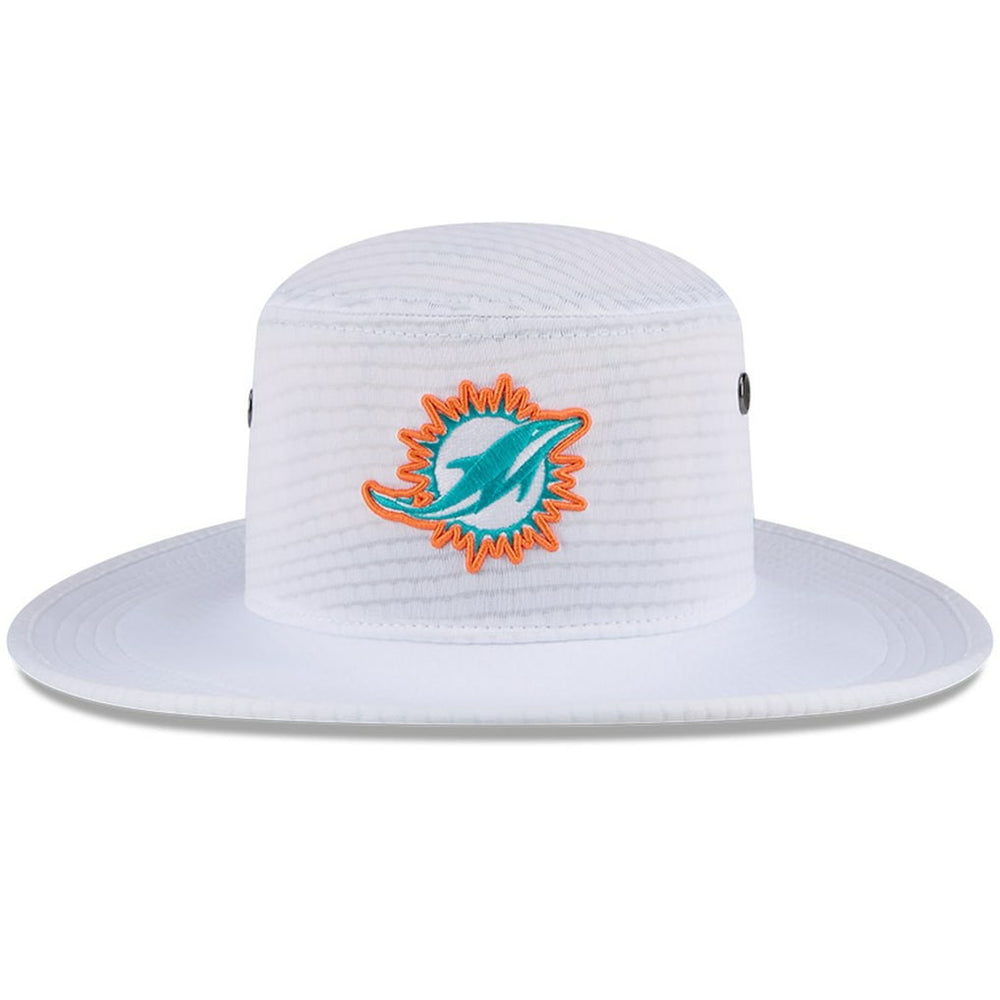 Miami Dolphins New Era 2024 NFL Training Camp Panama Bucket Hat - White - NFL