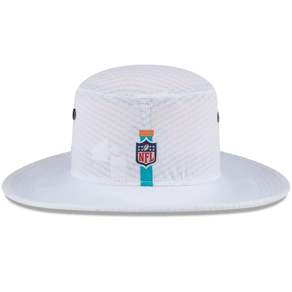 Miami Dolphins New Era 2024 NFL Training Camp Panama Bucket Hat - White - NFL