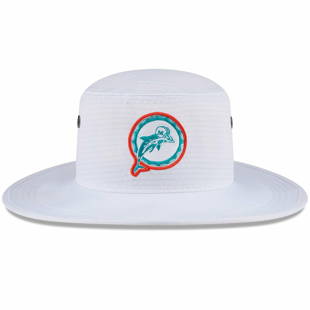 Miami Dolphins New Era 2024 NFL Training Camp Panama Bucket Hat - White - NFL
