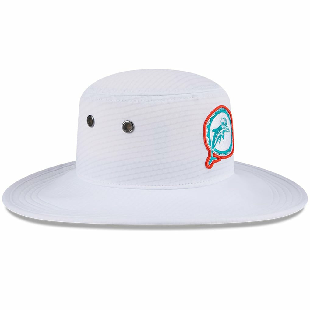 Miami Dolphins New Era 2024 NFL Training Camp Panama Bucket Hat - White - NFL