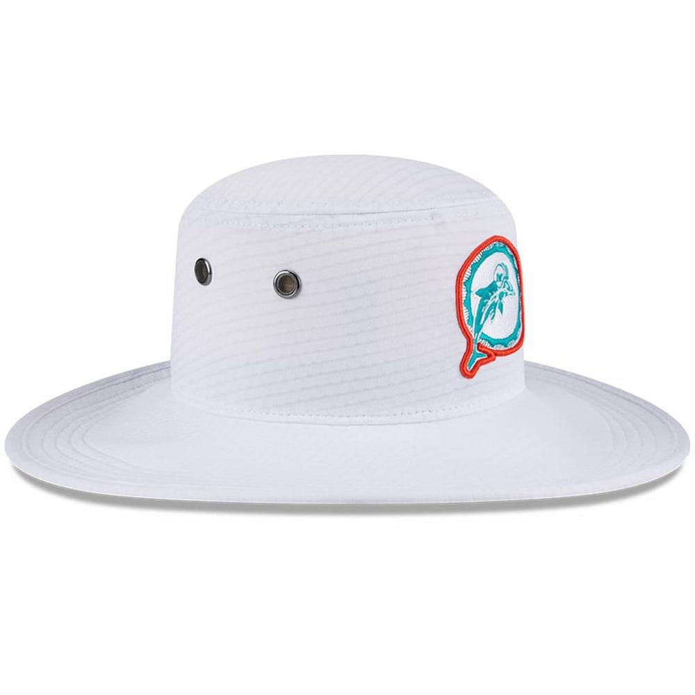 Miami Dolphins New Era 2024 NFL Training Camp Panama Bucket Hat - White - NFL