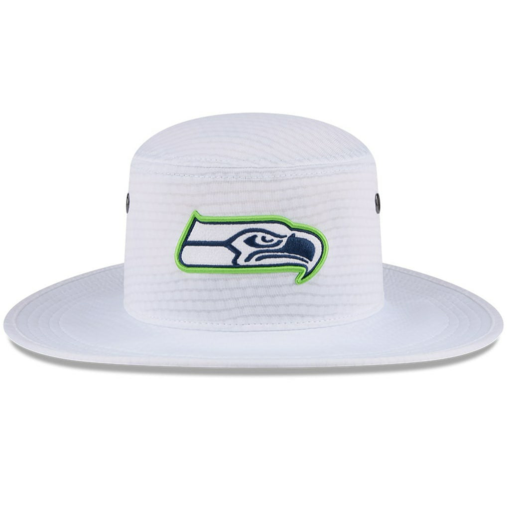 Seattle Seahawks New Era 2024 NFL Training Camp Panama Bucket Hat - White - NFL