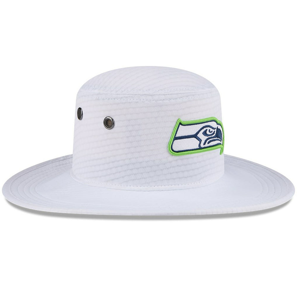 Seattle Seahawks New Era 2024 NFL Training Camp Panama Bucket Hat - White - NFL