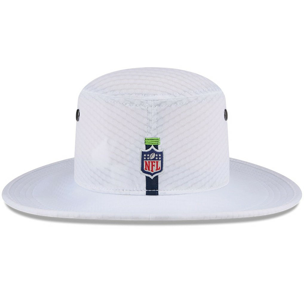 Seattle Seahawks New Era 2024 NFL Training Camp Panama Bucket Hat - White - NFL