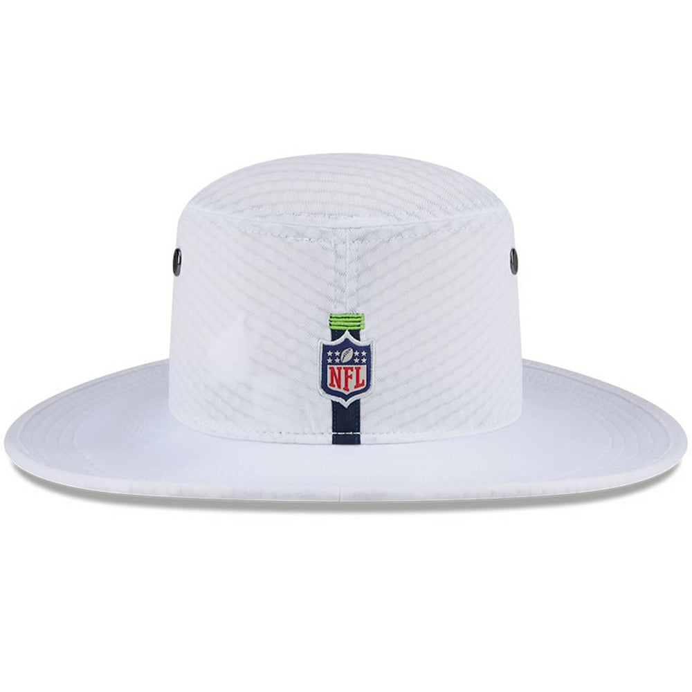 Seattle Seahawks New Era 2024 NFL Training Camp Panama Bucket Hat - White - NFL