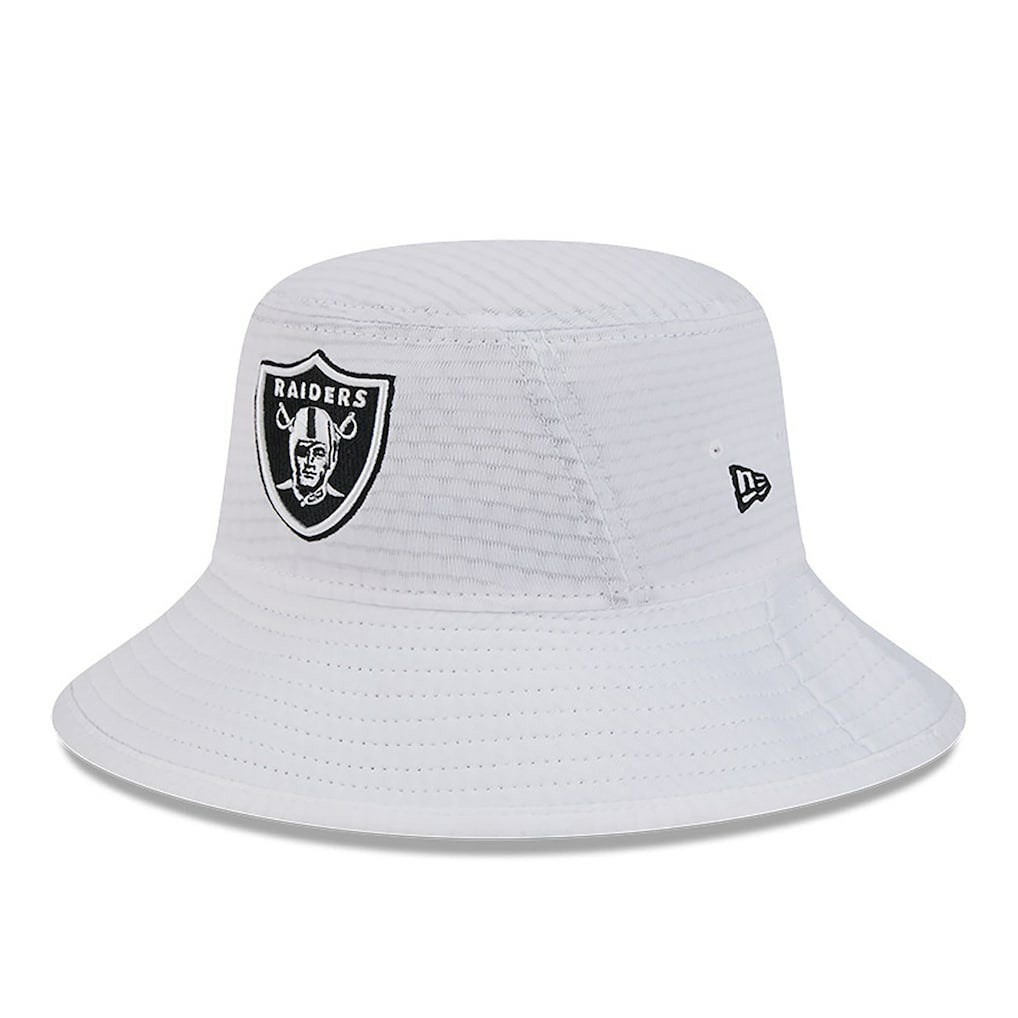 Las Vegas Raiders New Era 2024 NFL Training Camp Stretch Bucket Hat - White - NFL