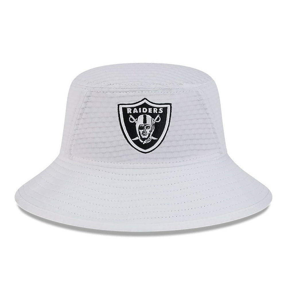 Las Vegas Raiders New Era 2024 NFL Training Camp Stretch Bucket Hat - White - NFL