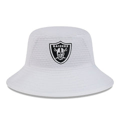 Las Vegas Raiders New Era 2024 NFL Training Camp Stretch Bucket Hat - White - NFL