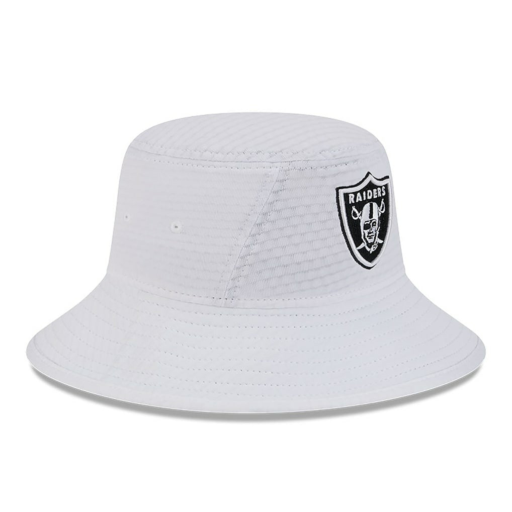 Las Vegas Raiders New Era 2024 NFL Training Camp Stretch Bucket Hat - White - NFL