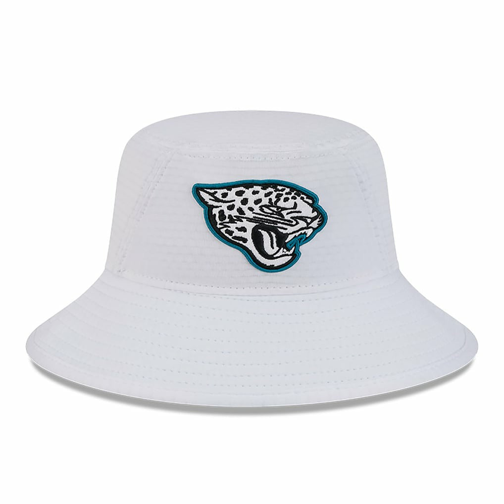 Jacksonville Jaguars New Era 2024 NFL Training Camp Stretch Bucket Hat - White - NFL