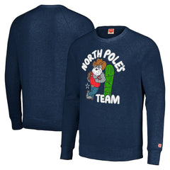 Dallas Cowboys Homage Unisex Holiday Raglan Tri-Blend Pullover Sweatshirt - Navy - NFL