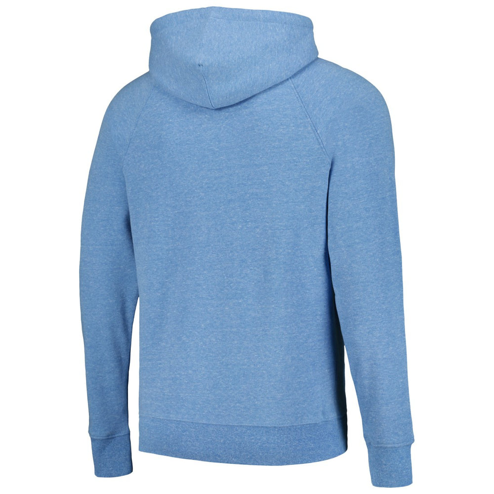 Detroit Lions Homage Unisex Holiday Raglan Tri-Blend Pullover Hoodie - Light Blue - NFL